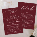 Search for elegant red wedding invitations Simple