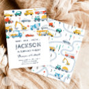 Search for transportation party invitations Cars and trucks