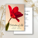 Search for tulips funeral invitations Celebration of life
