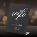 Search for guest wifi signs Black and white