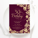 Search for stylish 30th birthday invitations Script