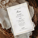 Search for gold foil menus Reception