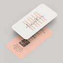 Search for peach business cards Professional
