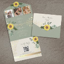 Search for sunflower wedding invitations Rustic