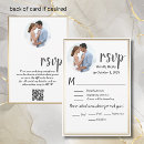 Search for photo rsvp cards Black and white