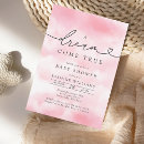 Search for dream come true invitations Watercolor
