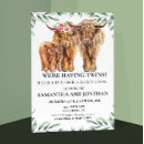 Search for eucalyptus couples shower invitations Highland cow