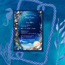Search for marine animals invitations Blue