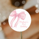 Search for bow stickers Pink bow birthday