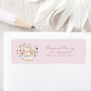Search for luncheon return address labels Teacups