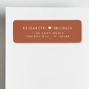 Search for elegant monogram wedding return address labels Minimalist