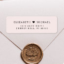 Search for elegant monogram wedding return address labels Minimalist