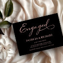 Search for rose gold engagement party invitations Chic