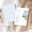 Search for hydrangea rehearsal dinner invitations Dusty blue
