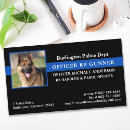 Search for police dog business cards Thin blue line