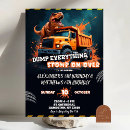 Search for vehicle birthday invitations For kids