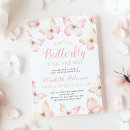 Search for butterflies baby shower invitations Gold