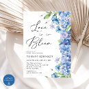Search for blue hydrangea bridal shower invitations Botanical