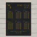 Search for art deco wedding seating charts Black and gold