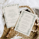Search for olive green floral wedding invitations Vintage