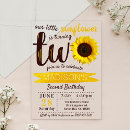 Search for sunflower birthday invitations Yellow floral