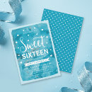 Search for blue sweet 16 invitations Trendy