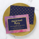 Search for gold purple engagement party invitations Elegant
