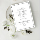 Search for elegant black white wedding invitations Calligraphy