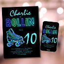 Search for boys roller skating party invitations For kids