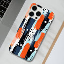 Search for black and white paint iphone cases Orange