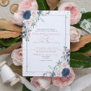 Search for dusty blue and blush wedding invitations Watercolor
