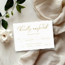 Search for gold foil rsvp cards Calligraphy