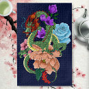 Search for chinese dragon puzzles Floral