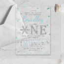 Search for snowflake 1st birthday invitations Onederland