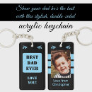 Search for dad loves you key rings Blue