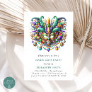 Search for mardi gras mask invitations Green