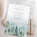 Search for mountain watercolor wedding invitations Boho
