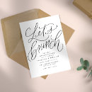Search for rehearsal brunch invitations Black and white