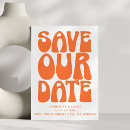 Search for 70s party save the dates Retro