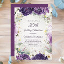 Search for purple 30th birthday invitations Women