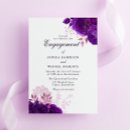 Search for gold purple engagement party invitations Floral
