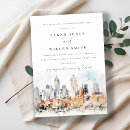 Search for destination anniversary invitations Modern elegant