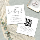 Search for square wedding invitations Qr code