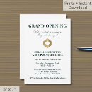 Search for new business opening party invitations Elegant