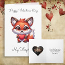 Search for fox valentines day cards Kawaii