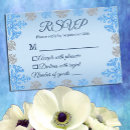 Search for silver snowflakes rsvp cards Blue