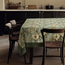 Search for green and gold tablecloths Vintage