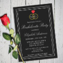 Search for red black hens party invitations Modern