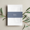 Search for wedding invitation belly bands Solid colour