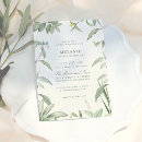 Search for green and white bridal shower invitations Botanical